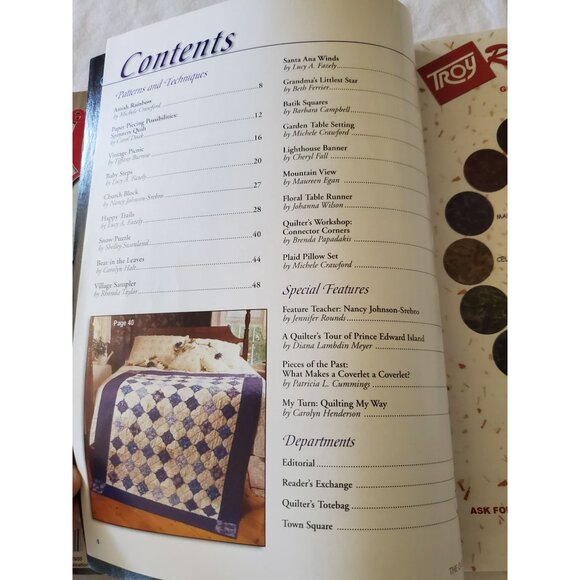 5 Quilting Magazines 3 The Quilter & 2 $100000 Quilting Challenge Lot 2001-2006 - Picture 8 of 10